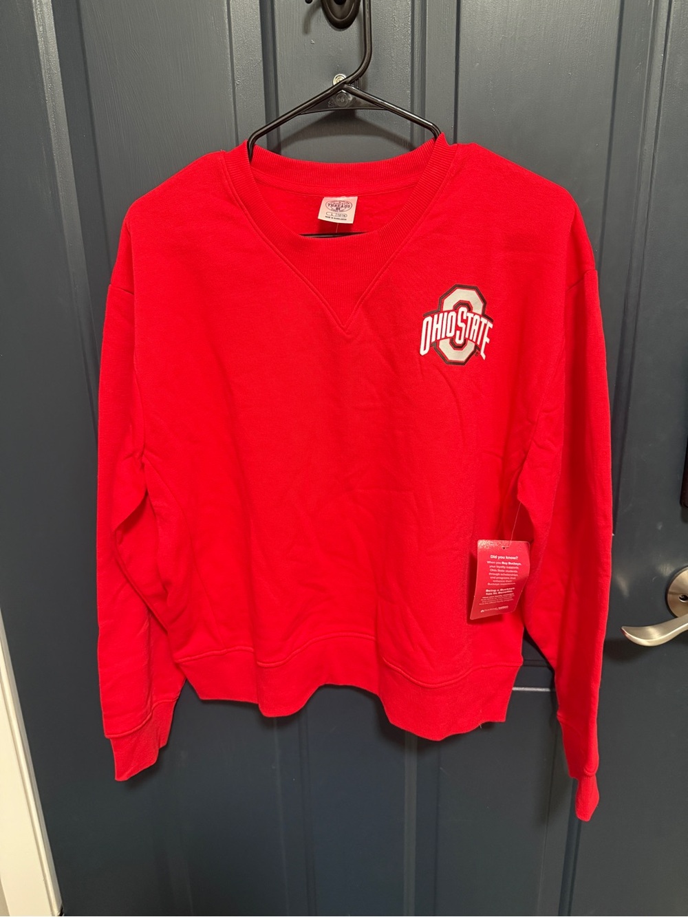 Women's Red Crewneck Sweatshirt Ohio State